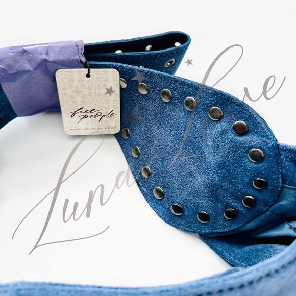 FREE PEOPLE Sage Suede Bucket Bag In Slate NWT - Picture 6 of 9